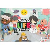 Mikasso Toca Boca Toca Life 25*35 Siprelli 15 Sayfa Resim Defteri Karton Spiralli Çizgisiz Orta Boy Sarı Res - Çok Renkli