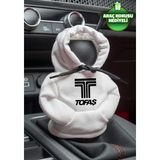 Mikasso Tofaş Beyaz Vites Hoodie Araç Vites Kıyafeti Vites Poları Oto Aksesuarı Vites Topuzu Sweat - Çok Renkli