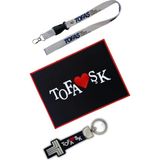 Mikasso Tofaş Logolu Torpido Üstü Kaydırmaz Ped / Oto Ayna Askısı & Ayna Ipi / Silikon Anahtarlık - Çok Renkli