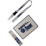 Mikasso Tofaş Opar Beyaz Torpido Kaydırmaz Ped & Tampon Çeki Ipi & Oto Ayna Askısı – 3’lü Set - Çok Renkli