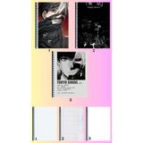 Mikasso Tokyo Ghoula4 Defter 3 Adet Çizgili + Kareli + Çizgisiz Büyük Boy 21*29 cm Süper Set Sert Spiralli Ç - Çok Renkli