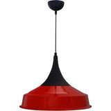 Mikasso Tomsa Asaletli Kırmızı Tekli Avize Sarkıt Lamba Salon Mutfak Koridor Otel Showroom Avizeleri Metal 1 - Çok Renkli