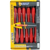 Mikasso Torx-Düz-Yıldız Saatçi Klemens Tornavida Seti 10 Parça - Çok Renkli
