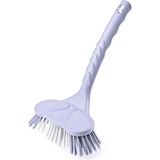 Mikasso TP-117 Banyo Küvet Lavabo Fırçası - 25 Cm. Beyaz