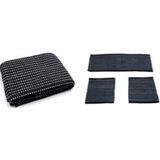 Mikasso Trendysell Oto Koltuk Serme Kilim Minder Siyah Beyaz 3 Lu Takim Set Poliresin Şeffaf - Çok Renkli