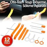 Mikasso Trim Sökme Aparatı Oto Döşeme Teyp 12 Parça Radyo Kapı Döşeme Sökme Aparatı - Çok Renkli