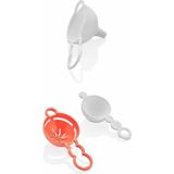 Mikasso Trio Üçlü Mini Elek Yumurta Ayracı Huni Pasta Süsleme Seti Plastik Çok Renkli