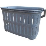 Mikasso Tuffex Mandal Sepeti Bambu Desen Plastik Gri