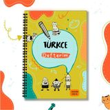 Mikasso Türkçe Defterim Karton Spiralli 160 Yaprak Büyük Boy Çok Renkli Okul Defterleri Belirtilmemiş A4