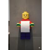 Mikasso Tuvalet Kağıdı Tutucu Tuvalet Kağıtlığı - Büyük Boy -Lego Adam Tuvalet Kağıdı Tutucu Plastik Çok Ren - Çok Renkli