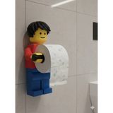 Mikasso Tuvalet Kağıdı Tutucu Tuvalet Kağıtlığı Saçlı Model - Büyük Boy -Lego Adam Tuvalet Kağıdı Tutucu Pla - Çok Renkli