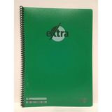 Mikasso U-Deep Extra Pp. Kapak 40 Yaprak Çizgili Defter Sert Spiralli Çizgili 40 Yaprak Orta Boy Yeşil Okul - Çok Renkli