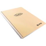 Mikasso U-Fen Okul Defteri Pp Kapak Spiralli Defter 96 Yaprak Çizgili A4 Telli Defter Sert Spiralli Çizgili - Çok Renkli