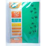 Mikasso U4 8+4 Bölümlü 300 Yaprak A4 Sipralli Ayraçlı Defter 8 Kareli 4 Çizgili Çoklu Defter Sert Spiralli Ç - Çok Renkli