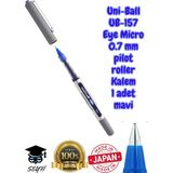 Mikasso UB-157 Eye Fine Roller Kalem 0.7 mm Pilot Kalem Made In Japan %100 Orjinal Uni-Ball Mavi - Çok Renkli