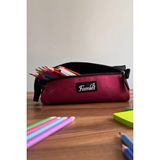 Mikasso Üçgen Kalemlik Tekstil Bordo - Çok Renkli