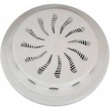 Mikasso Ufo Ayarlı Doğalgaz Cam Menfezi Beyaz 18 x 18 cm