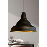 Mikasso Ulmete Siyah Metal Başlık Tekli Sarkıt Avize Salon Ofis Otel Restoran Avizeleri Vintage Tasarım Meta - Çok Renkli