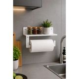 Mikasso Ultra Güçlü Yapışkanlı Metal Baharatlık Rafı Havluluk Peçetelik Banyo Mutfak Düzenleyici Organizer R - Çok Renkli
