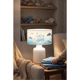 Mikasso Under The Sea Ocean Çocuk Odası Abajur 242360 Kumaş Mavi - Çok Renkli
