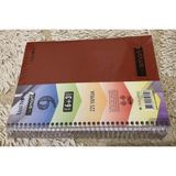 Mikasso Uni Note 6 Kareli+3 Çizgili /spiralli /ayraçlı /a4 Defter Sert Spiralli Çizgili Büyük Boy Kahverengi - Çok Renkli
