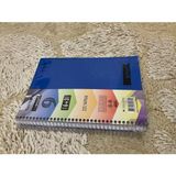 Mikasso Uni Note 6 Kareli+3 Çizgili /spiralli /ayraçlı /a4 Defter Sert Spiralli Çizgili Büyük Boy Mavi Okul - Çok Renkli