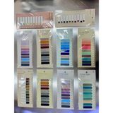 Mikasso Ünlü 10'lu Set Şeffaf Renkli Yapışkan Not Kağıdı Yapışkanlı Not Kağıdı 10 Paket Yapışkanlı Not Kağıd - Çok Renkli