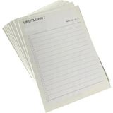 Mikasso Unutmayınız Kartı / 100 Adet 12.5x9 cm / 250 Gr. Mat Kuşe Yapışkanlı Not Kağıdı - Çok Renkli