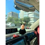 Mikasso Uyuyan Bebek Dikiz Süsü Siyah Ponponlu Siyah Ponpon Kulaklı Bebek Oto Dikiz Süsü - Çok Renkli