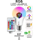 Mikasso Uzaktan Kumandalı Renk Değiştiren Ampul Rgb 9W Beyaz Dahil 16 Renkli Akıllı Smart Renkli Gece Lamba - Çok Renkli