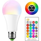 Mikasso Uzaktan Kumandalı Renk Değiştiren Rgb LED Ampül 9W 16 Renk - Çok Renkli