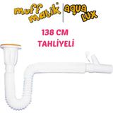 Mikasso Uzun Körüklü Lavabo Sifonu 140CM L07 (Tahliyeli)