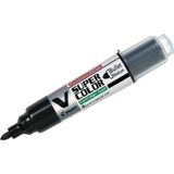 Mikasso V-Super Color Permanent Marker Siyah Koli Kalemi Beyaz - Çok Renkli