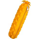 Mikasso Vega Silikon Ananas Figürlü Kalem Kutusu - Kalemlik Plastik Turuncu - Çok Renkli