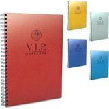 Mikasso Vip Spiralli Deri Kapak Kareli Defter 17X24 cm 140 Yaprak 1083 Karton Belirtilmemiş Orta Boy Beyaz B - Çok Renkli