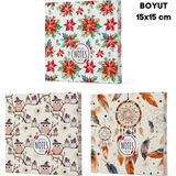 Mikasso Vivago Art Çizgisiz Defter 15 x 15 cm Bez Çanta Hediyeli 3 Lü Set 5 Karton Düz Çizgisiz Küçük Boy Ço - Çok Renkli
