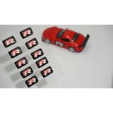 Mikasso Volkswagen R Line Logo 3D Cam Açma Torpido Konsol Ayna Çıkartma Seti - Çok Renkli