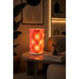 Mikasso Wavy Lamp Premium Dekoratif Abajur – Modern Tasarım Gece Lambası, Ortam Işığı Plastik Pembe - Çok Renkli