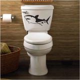 Mikasso Wc Klozet Için Köpek Balığı Sticker Yapıştırma Md2 Siyah - Çok Renkli