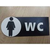 Mikasso Wc Tabelası Ahşap Siyah - Çok Renkli