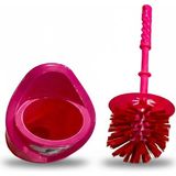 Mikasso Wc Tuvalet Fırçası Seti Plastik Üçpınar (Ekonomik) Plastik Kırmızı - Çok Renkli