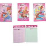 Mikasso Winx A7 80 Yaprak Bloknot - 4 Adet Küp Not Kağıdı - Çok Renkli