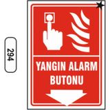 Mikasso Yangın Alarm Butonu Uyarı Ikaz Levhası