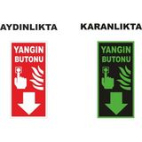 Mikasso Yangın Butonu Fosforlu Levha