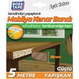 Mikasso Yapışkanlı Mobilya Masa Kenar Bandı Açık Kahve EN:18MM Boy:5mt
