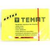 Mikasso Yapışkanlı Not Kağıdı 50X75 mm Fosforlu Sarı 11064 (12 Koçan) Yapışkanlı Not Kağıdı - Çok Renkli
