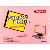 Mikasso Yapışkanlı Not Kağıdı 75X100 Pembe BP803-22 Diğer - Çok Renkli