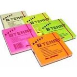 Mikasso Yapışkanlı Not Kağıdı 75X75 mm Fosforlu Sarı Yapışkanlı Not Kağıdı - Çok Renkli