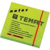 Mikasso Yapışkanlı Not Kağıt 50X75 mm Fosforlu Yeşil (12 Li Paket) Yapışkanlı Not Kağıdı - Çok Renkli