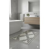 Mikasso Yaprak Desen 50X80 Kaymaz Kilim Orta (6 - 12 Mm) Pamuklu Kahverengi - Çok Renkli